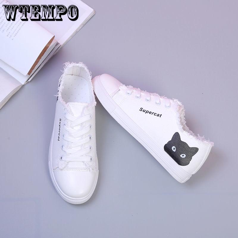 Summer student lazy shoes flat bottom shoes casual canvas shoes small white shoes