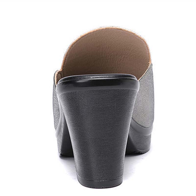 Slippers Women's Summer Outdoor Wear Thick-soled High-heeled Indoor Wear-resistant Non-slip Slippers