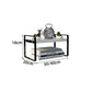 Desktop Shelf Desk File Storage Rack Bay Window Table Multi-layer Wrought Iron Desk Kitchen Finishing Shelf Divider Single Layer