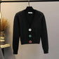 Autumn and Winter Twist Loose Sweater Knit Short Cardigan Outer Wear All-match Thin Women