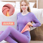 Thermal Underwear Women's Thickened Plus Velvet Suit Body Tight Winter Cotton Wool Bottoming Shirt