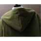 Spring Men's Jacket Polar Fleece Double Sided Fleece Lightweight Warm Jacket Hooded Sweater Loose Outdoor Casual Jacket