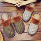 Slippers Women Indoor House Plush Soft Cute Cotton Slippers Shoes Non-slip Floor Home Slippers Bedroom Autumn Solid Color