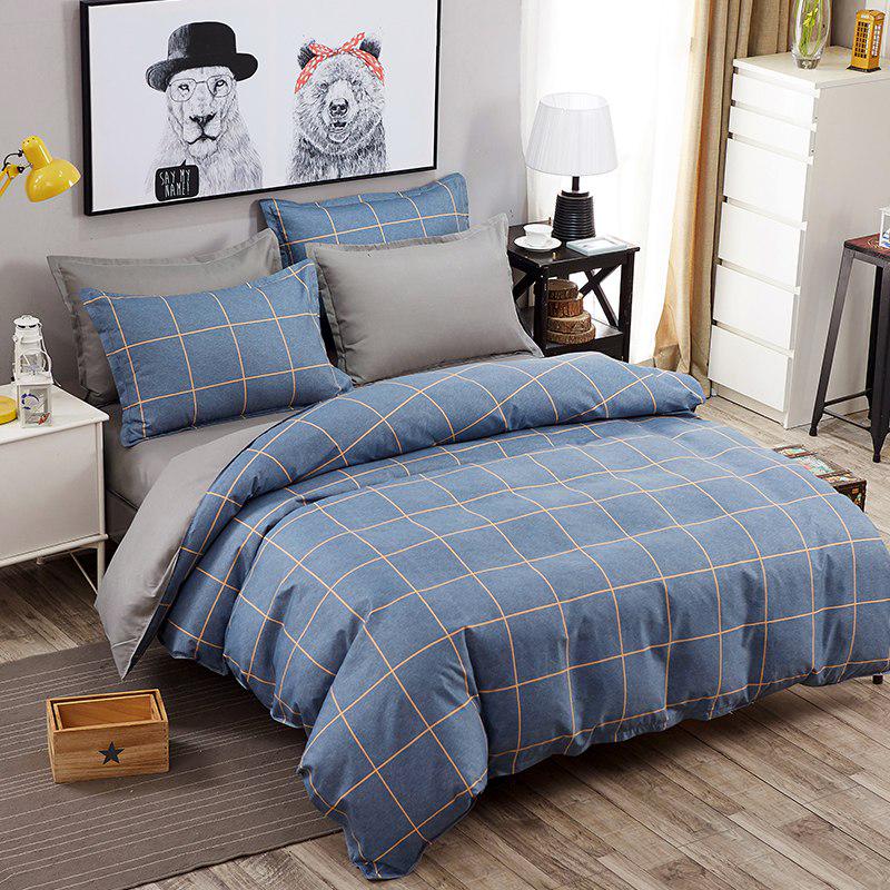 WTEMPO Brand fashion Student dormitory lattice Geometric Pattern Polyester Bedding  Duvet Cover
