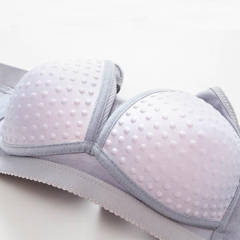 Plus Size No Steel Ring Thin Sexy Gathering Comfortable Breathable Adjustable Top Support Shaped Cotton Shoulder Straps Soft and Comfortable Bra