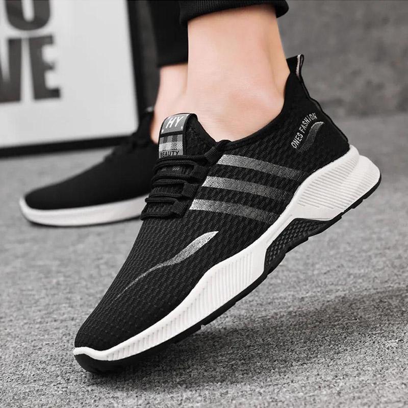 Men's All-match Shoes Casual Breathable Sports Shoes Light Non-slip Wear-resistant Running Shoes