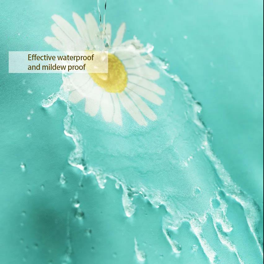 Shower Curtain Sanitary Partition Door Curtain Shower Curtain Fabric Waterproof and Mildew Proof Shower Curtain