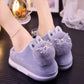 Household Plus Velvet Warm Cotton Slippers Winter Home Cotton Shoes