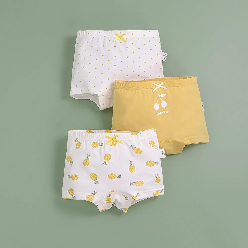3 Pcs/Lot Cotton Girls Briefs Children's Underwear Triangle Panties Kids Underpants 2-14Years