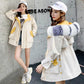 Winter Fashion Plus Velvet Women's Jacket Mid-length Large Fur Collar Thick Loose Cotton Coat Thinner Student Coat