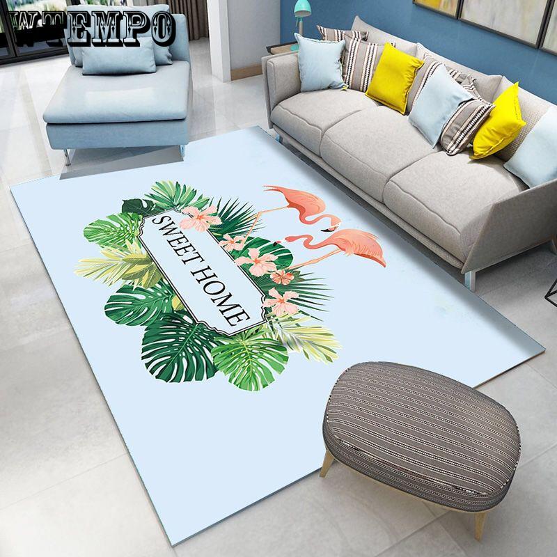 Modern Nordic Living Room Carpet Anti-Slip Soft Room Carpets Area Rugs Bedroom Large Mats