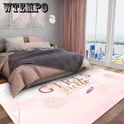 Living Room Carpet  Mat Rug Pattern Pad Non-slip  Cute Cartoon Mat
