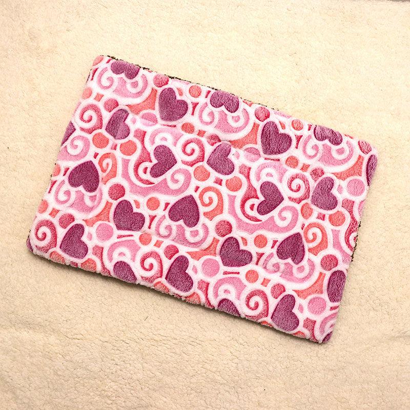 Pet Cushion Autumn and Winter Cat Thick Blanket Dog's Nest Mat Carcass Sleeping Cotton Quilt Warm Sleep Pad