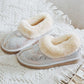 Snow Boots Women's Fur One Low Cut Plus Velvet Thickened Non-slip Wool Cotton Boots Winter Warm Cotton Shoes
