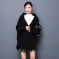 Women's Shawl with Sleeves Autumn and Winter Knitting Waterproof Mink Fleece Slim Slimming Outer Thick Plaid High-end Cloak Temperament Wrap