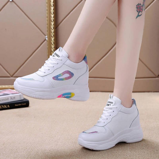Women Shoes White Sneakers Women Vulcanize Shoes Platform Chunky Sneakers Casual Dad Shoes Basket