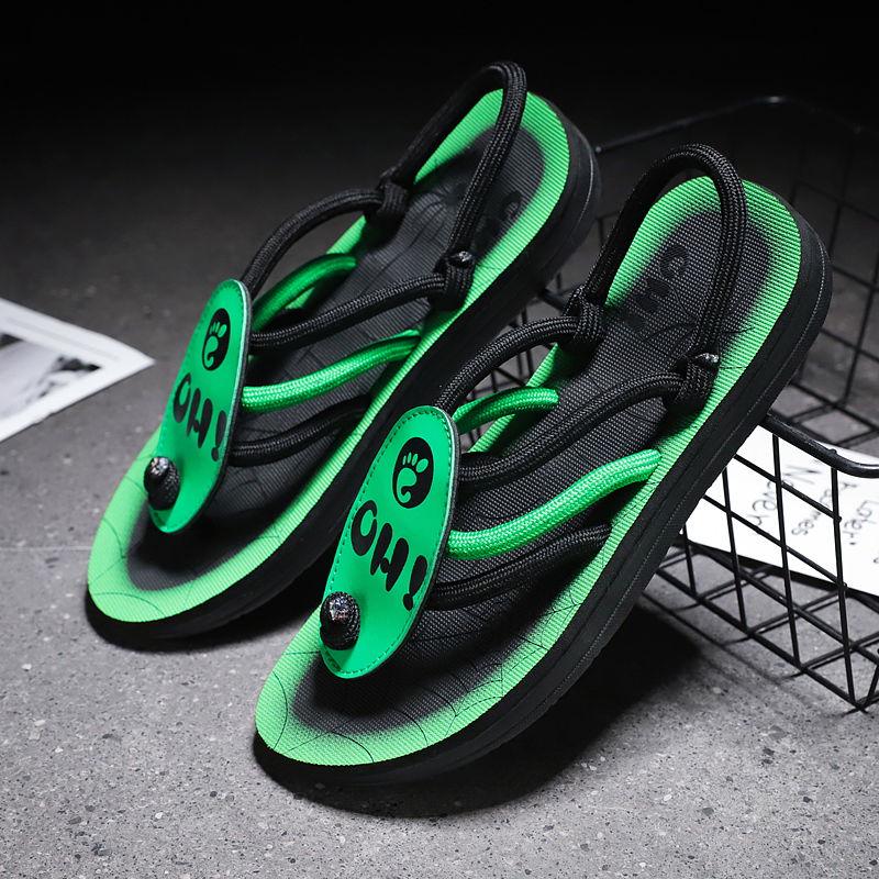 Summer Flip Flop Men's Slippers Fashion Patchwork Outdoor Men Slippers Massage Bathroom Flip Flops Men Beach Slippers