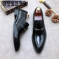 Set of toe scalp shoes fashion men's suede leather comfortable breathable casual business shoes