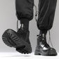 British Style Fashion Trend Martin Boots Men's High-top Shoes Korean Leather Boots All-match High School Boots for Students