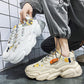 Spring Autumn New Trend Thick-soled Height-increasing Shoes Casual All-match Sports Style Men's Old Shoes