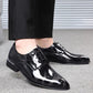 Men's Formal Leather Shoes Business Casual Shoes Pointed Toe Oversize Men's Shoes