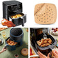 200Pcs Square Air Fryer Liners, 9.0 Inch Perforated Parchment Paper Sheets for Baking, Parchment Paper for Air Fryer and Bamboo Steaming Basket