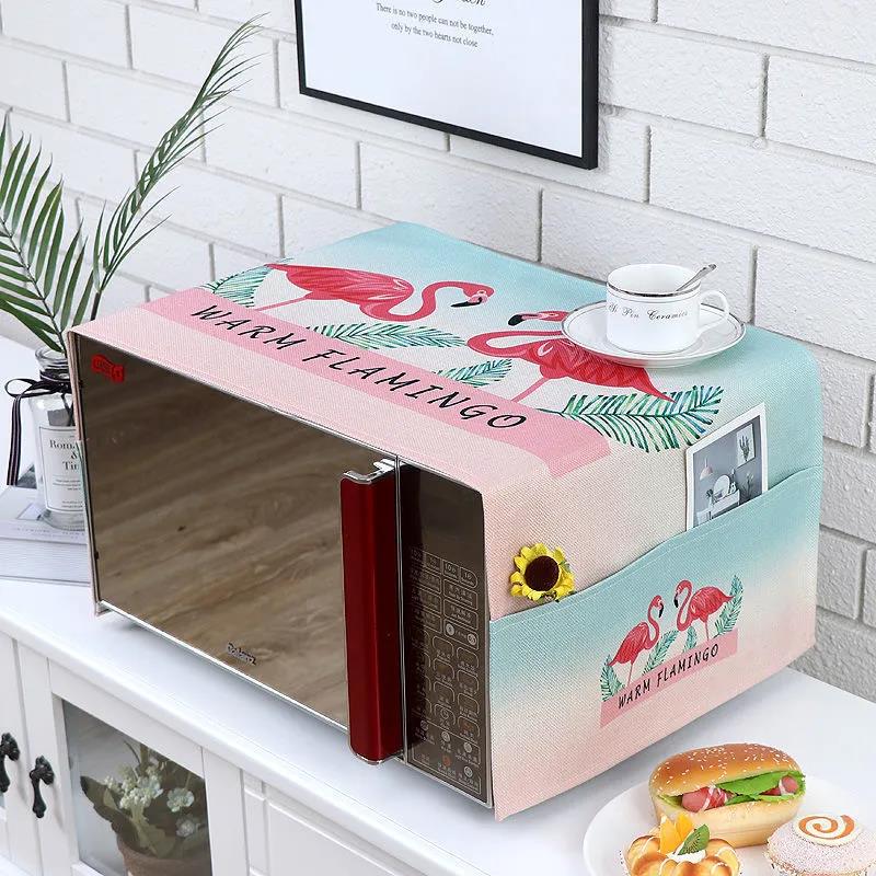 35*100cm Microwave Oven Cover Dust Cover Cloth Cover Oil Cover Cloth Oven Cover Three Sides All-inclusive