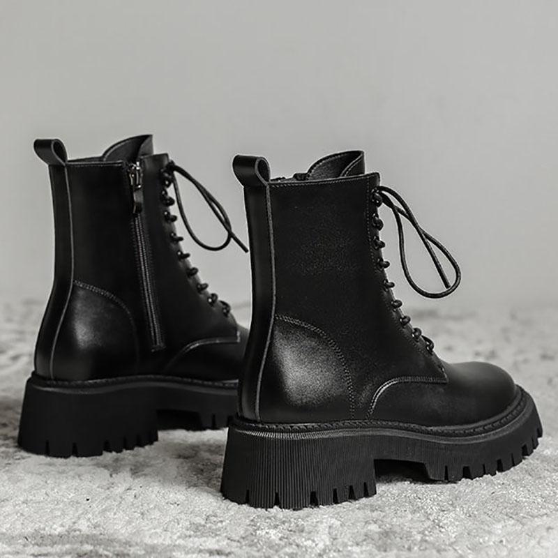 Martin Boots Women's Autumn Winter Short Boots British Style College Style Korean Style All-match Single Boots