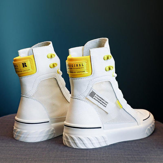 Summer thin wild Martin boots Fashion women's breathable mesh Martin boots Hollow high-top shoes