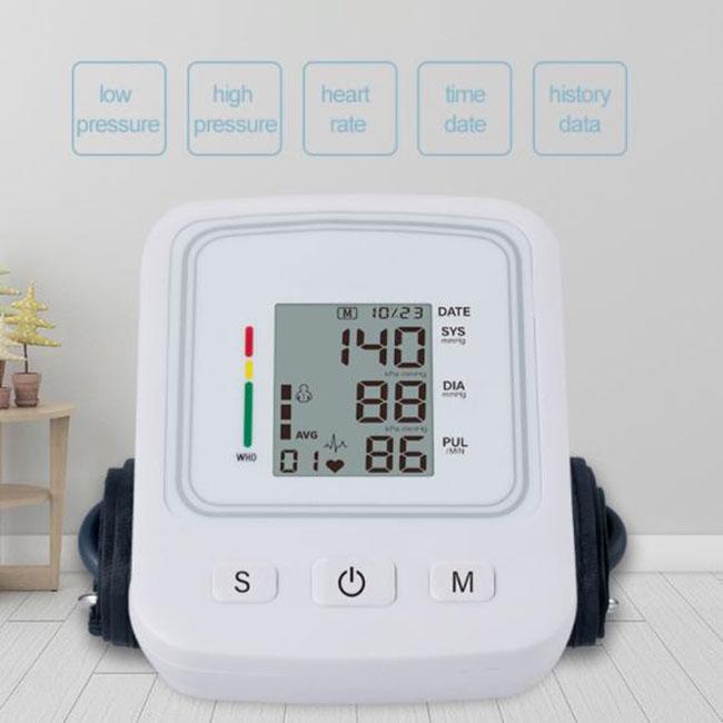 Medical Blood Pressure Meter Sphygmomanometer Upper Arm Intelligent Digital Pressure Monitor with Broadband