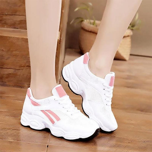Platform Comfortable Travel Running Shoes Casual Student Breathable Sneakers All-match Women's Walking Sneakers