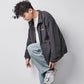 Polar Fleece Jacket Men's Lapel Versatile Cardigan Fleece Sweater Men's Warm Short Long Sleeve Zipper Jacket Comfortable and Breathable
