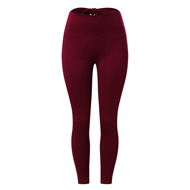 Women's Bow Tie Yoga Pants Seamless High Waist Pleated Hip Lift Pants Peach Fitness Pants Sports Trousers Leggings Bodybuilding Running Training Pants