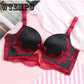 Luxury  Embroidery Court Bra Wireless Gather Adjustment Small Chest Seamless Bra