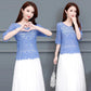 Knitted Cutout Crochet Small Shawl Blouse Women's Pullover Tops Sweet Cover-Ups with Sling Dresses Women's Cutout Tops