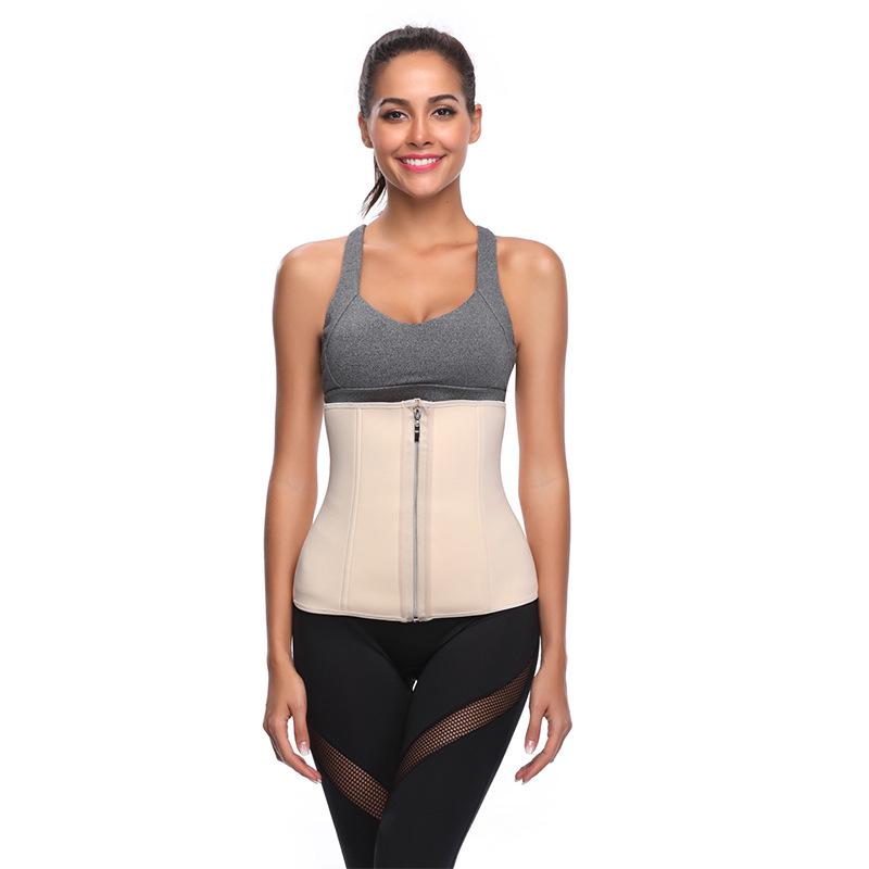 Bustiers Zipper Fly Push Up Waist Corsets Tummy Control Waist Trainer Cinchers Body Shaper Shapewear