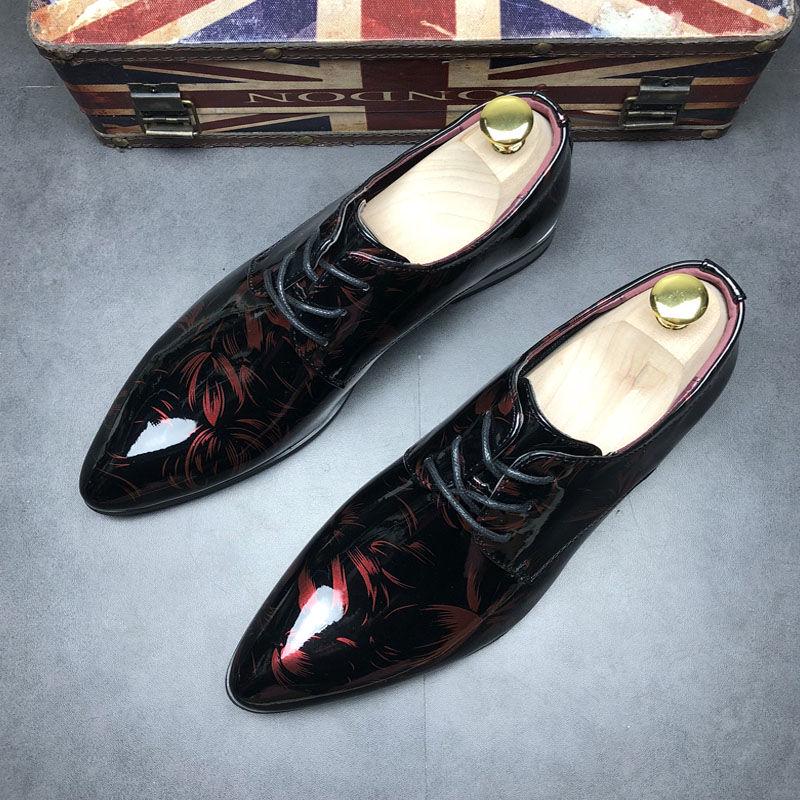Increased Lether Shoes Casual Shoes Business Men Leather Shoes Pointed Leather Shoes Large Size