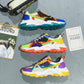 Fall Fashion High-top Men's Shoes Casual All-match Sneakers Colorful Trendy Shoes
