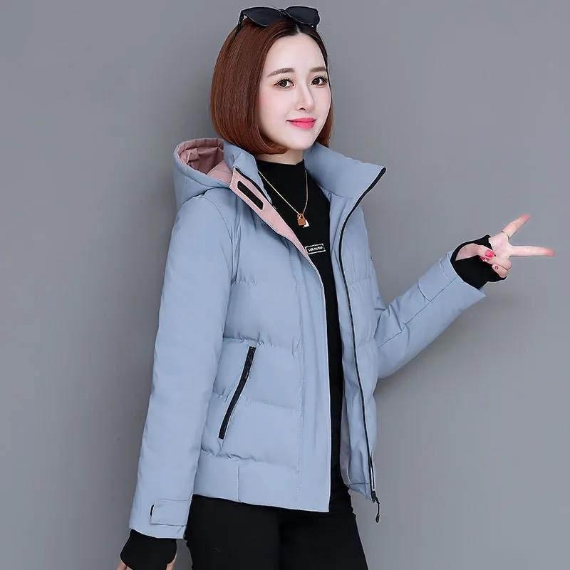 Winter Thick Short Down Coat Women Loose Hooded Plus Size Slim Coat Women