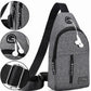 Trendy Casual Backpack Wear-resistant Waterproof Messenger Bag Chest Bag Fashion Men and Women Couple Bag