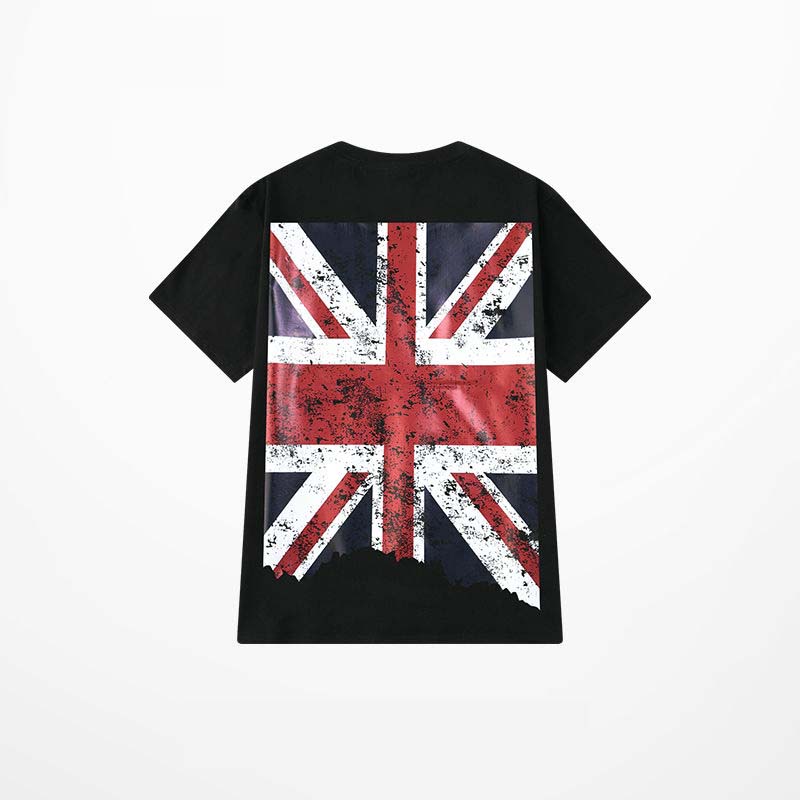 Hip-hop Student Patch Tide Brand Short-sleeved T-shirt Male Chic Retro Couple Trendy T-shirt