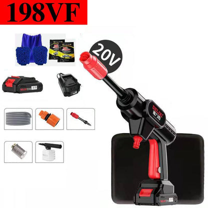 198VF Boutique High Pressure Water Gun Portable Electric Car Washer Wireless Garden Sprinkler with Toolbox