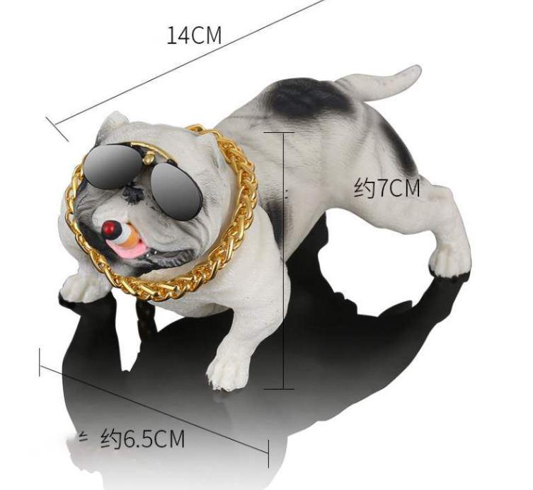 Car Decoration Creative Sunglasses Dog Car Central Control Personality Decorative Toy Car Supplies Small Decoration