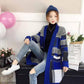 Autumn and Winter Sweater Loose Knit Mid-length Coat Fashion Simple Female Top