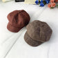 Kids hat British plaid octagonal hat children's autumn winter painter hats child boys caps all-match outdoor casual girls berets hat 2-8Y