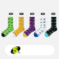 5 Pairs of Socks Men's Trend Printing Stockings Winter Boys Sports Hip-hop Cotton Socks Basketball Socks