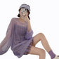 Purple Plaid Sling Dress 2 Pieces Ladies Suit Skirt Spring and Summer Sling  Casual Vacation Office Home
