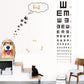 eyesight stickers Children eyesight test five generations without white edge removable wall stickers