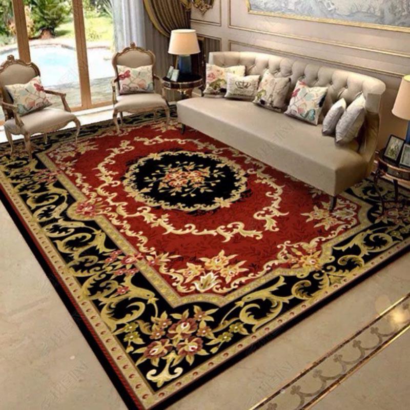 High Quality European Carpets for Living Room Anti-Slip Sofa Floor Mat Home Hotel Bedroom Area Rugs