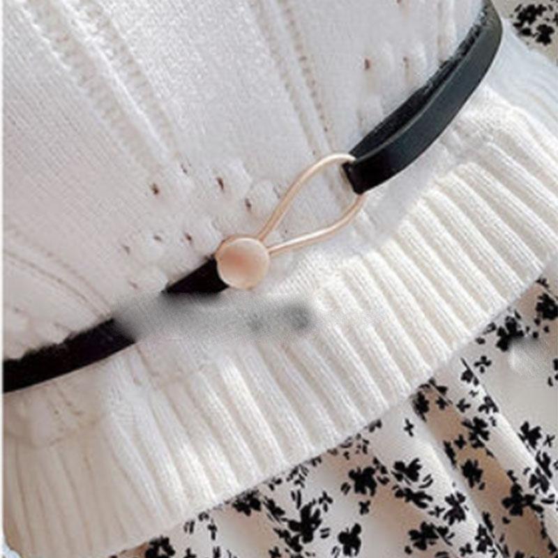 Women's Autumn and Winter Sweet Lady Stitching Knitted Long Dress Long Sleeve Half High Collar Women Casual Floral Print Elegant  Dress